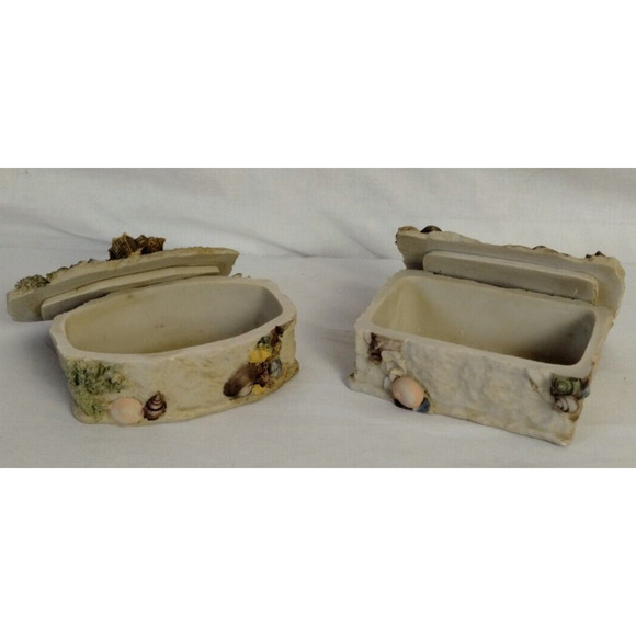2 Resin Jewelry Trinket Box - Sea Ocean Beach Themed Boxes - Picture 3 of 5